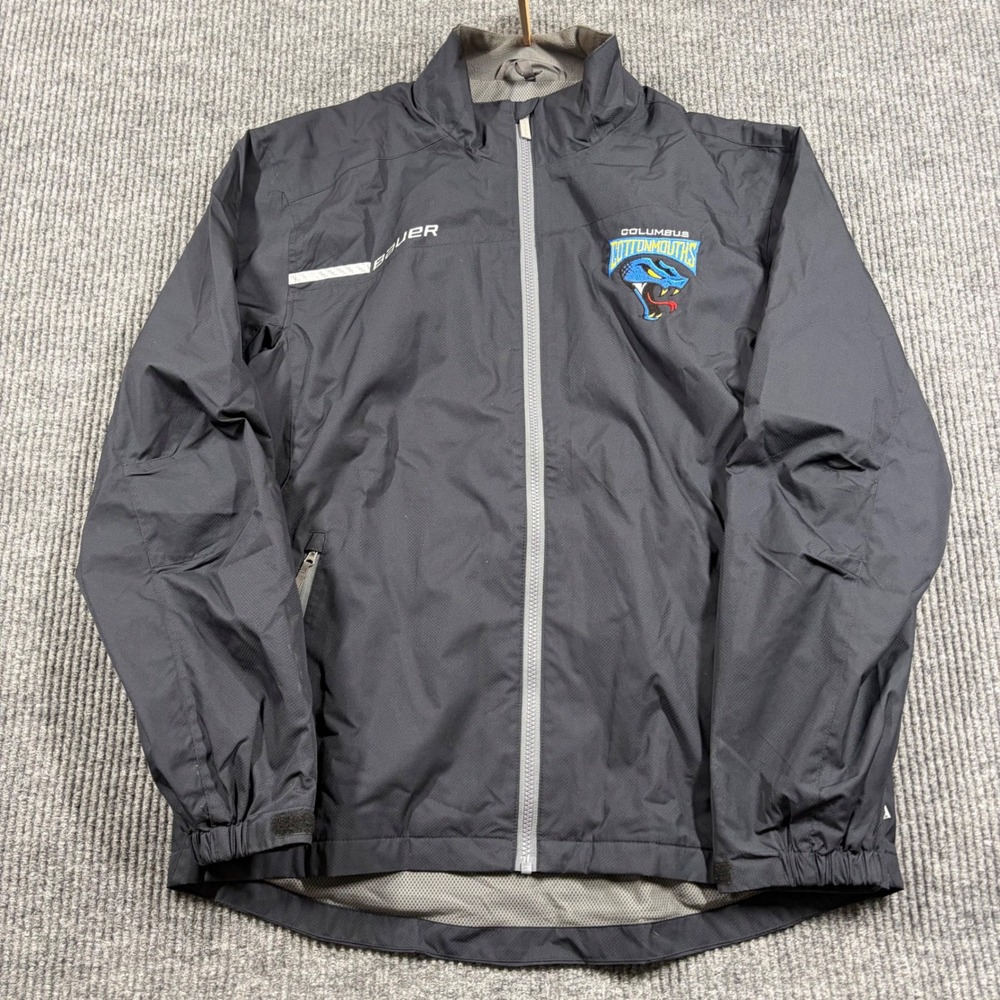 Bauer Team Jacket Men's M Columbus Cottonmouths Hockey Black Full Zip SPHL